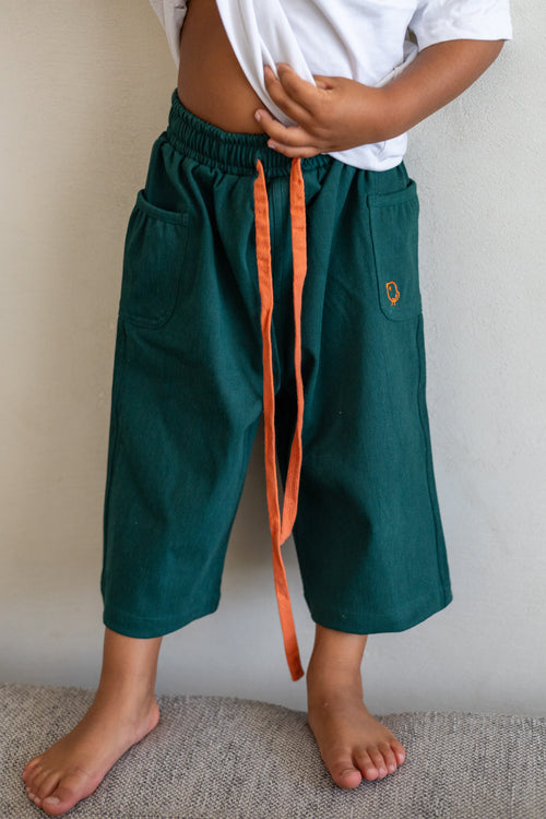 Green Denim Pants