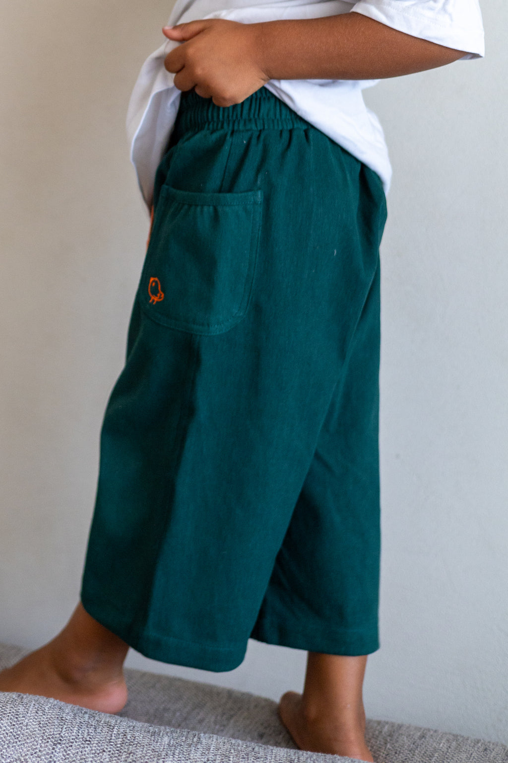Green Denim Pants