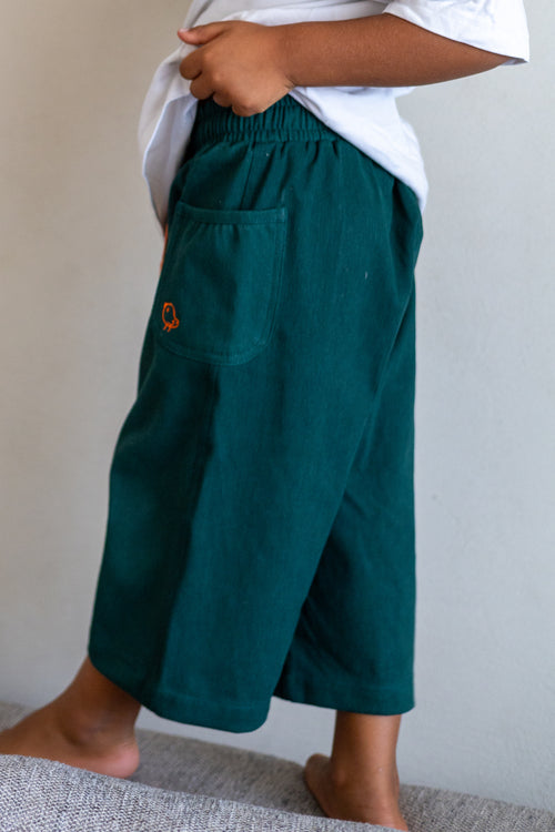 Green Denim Pants